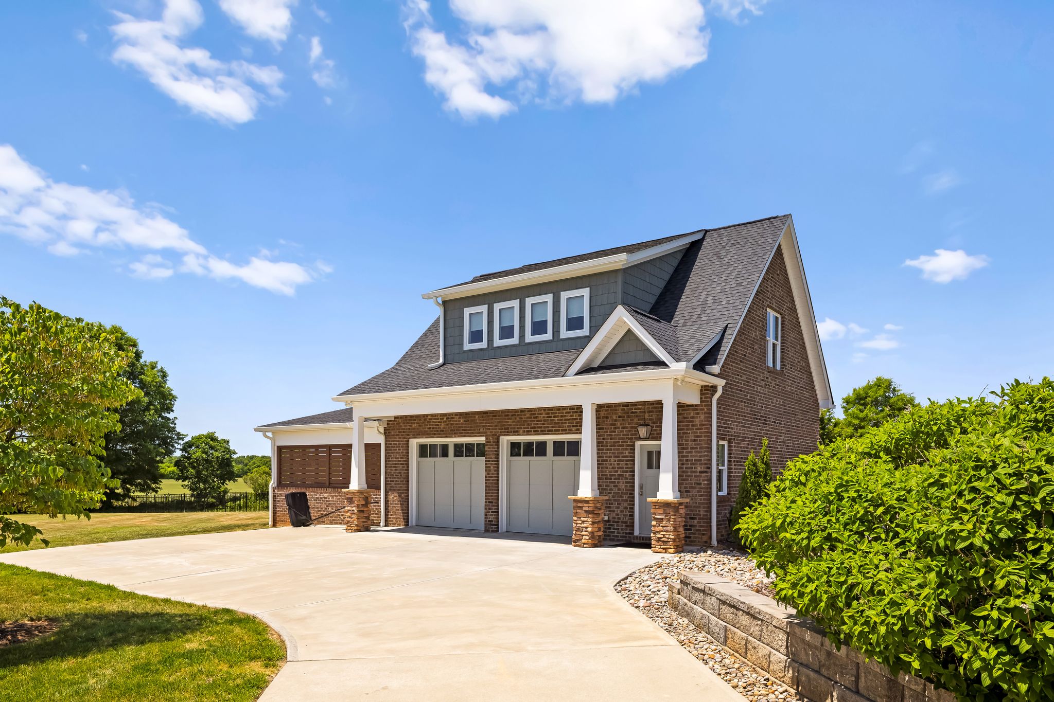 Detached oversized garage with bonus suite above